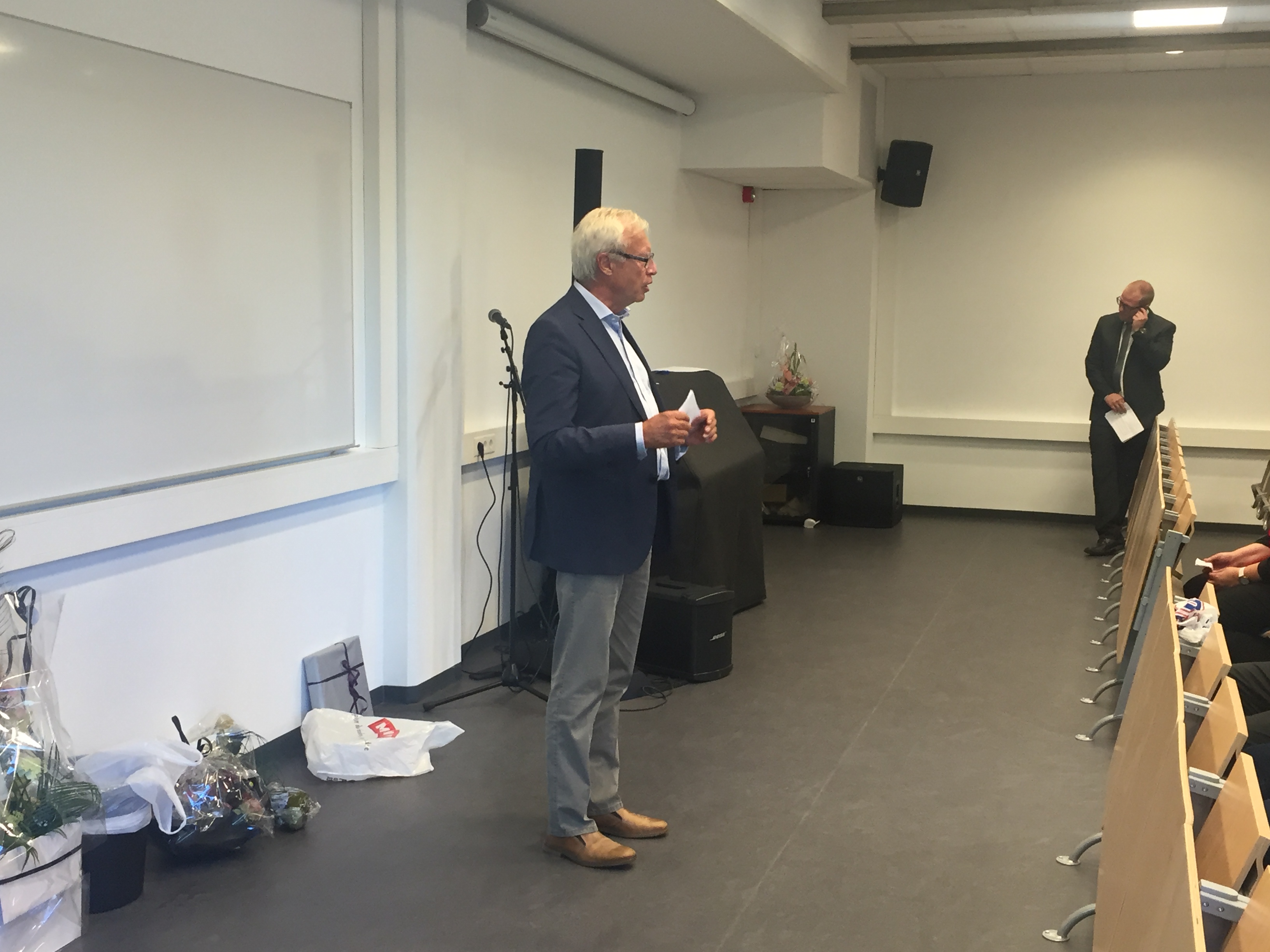 Tidligere ordfører i Kongsvinger, Øystein Østgård sa også noen ord under åpningen.