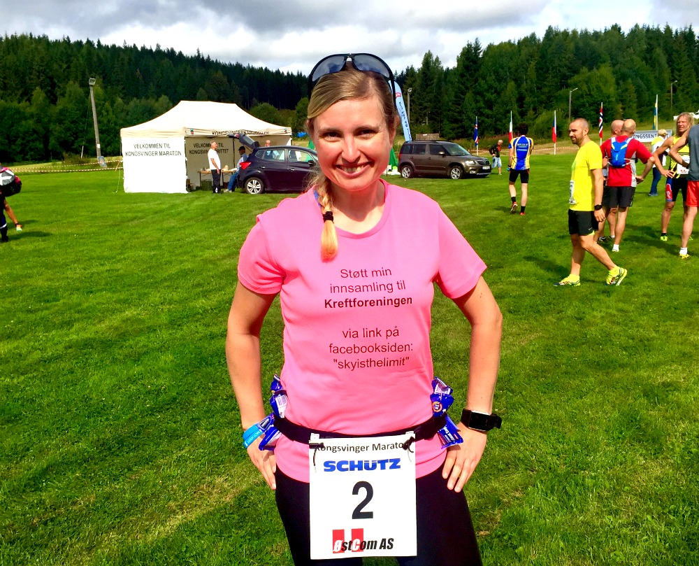 Isabel Aarnes løper for å samle inn penger til Kreftforeningen.