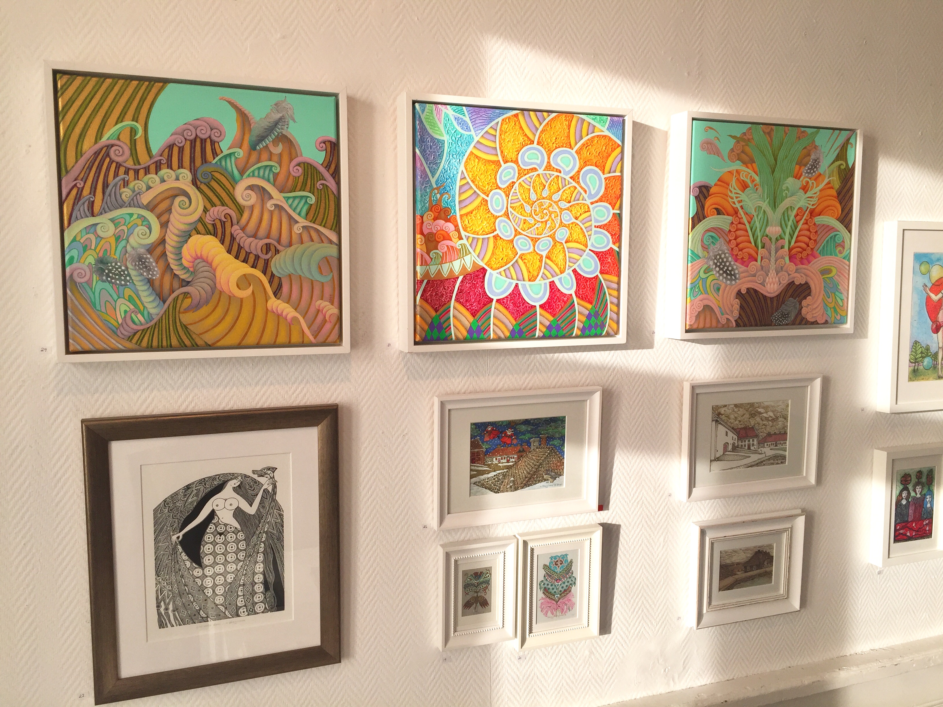 Inspirerende kunstutstilling i Aamodtgården